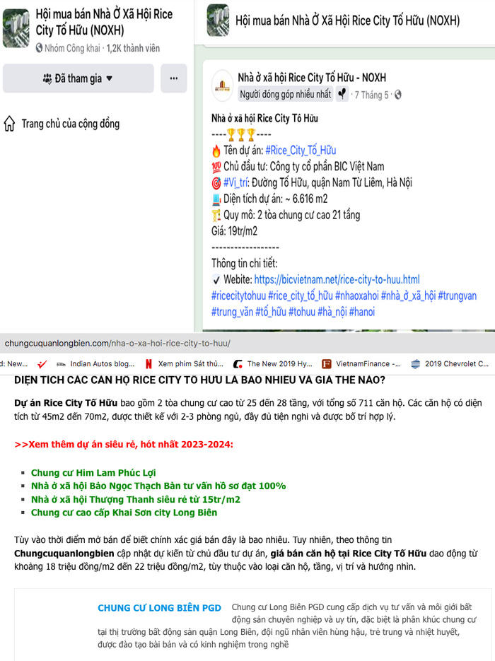 Nhà ở xã hội Rice City Tố Hữu: Đang là bãi đất trống, 'cò' đã rao bán căn hộ