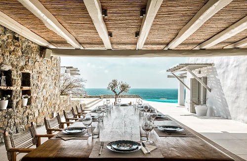 Dự án biệt thự liền kề cao cấp hướng biển Crystal Waters Aquamarine của Euroterra Capital tại Mykonos, Hy Lạp.