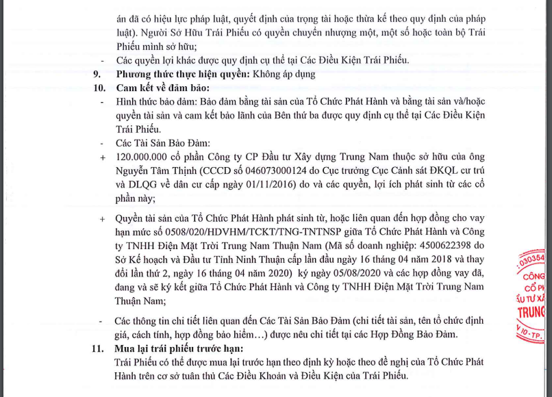 Trung Nam Group vay thêm 530 tỷ đồng trái phiếu khi đến hạn trả nợ trái phiếu 600 tỷ đồng