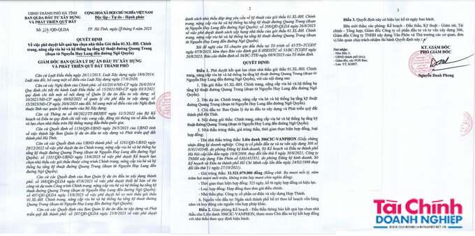 TP Hà Tĩnh: Một gói thầu sử dụng ngân sách nhà nước nhưng lại có 2 quyết định trúng thầu