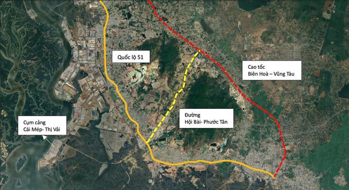 Dự án có tổng vốn đầu tư 3.700 tỷ đồng. Ảnh vệ tinh