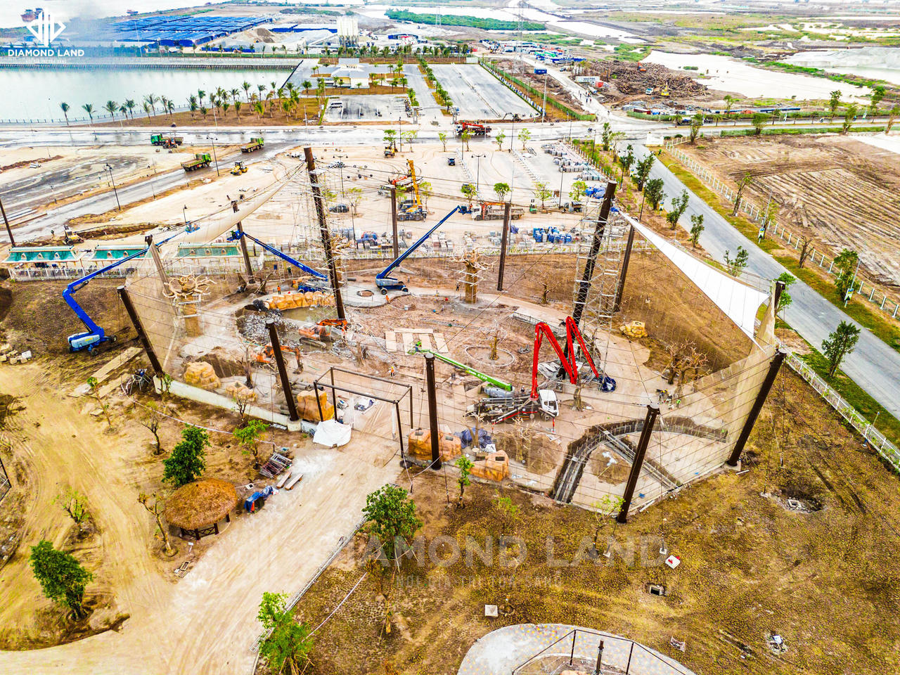 Những hình ảnh đầu tiên công viên giải trí không lồ trên Đảo tỷ phú ở Hải Phòng