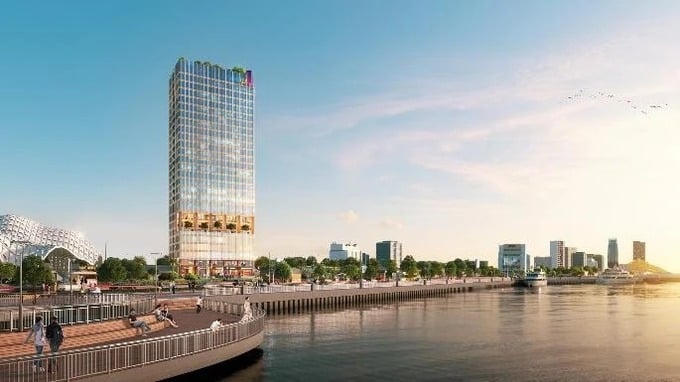 Dự án trên đường Bạch Đằng, TP. Đà Nẵng có giá bán căn hộ trung bình khoảng 120 triệu đồng/m2. Ảnh: Internet &nbsp;