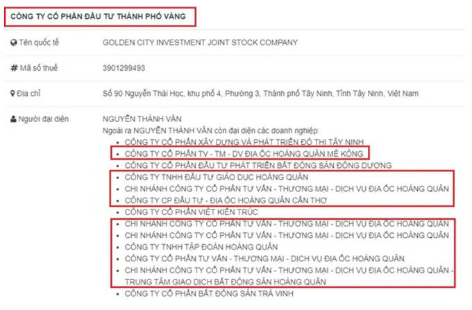 Ông Nguyễn Thành Văn là đại diện pháp luật của Thành phố vàng từ 8/6/2022