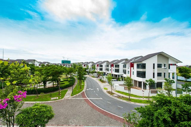 Một g&oacute;c khu đ&ocirc; thị Gamuda Gardens.