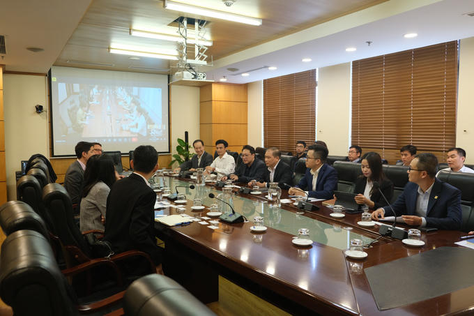 Toàn cảnh buổi làm việc giữa Sở GDCK Việt Nam và tổ chức FTSE Russell. Ảnh: Vietnamexchange