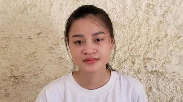 Đối tượng Lê Thị Nguyệt tại cơ quan điều tra.