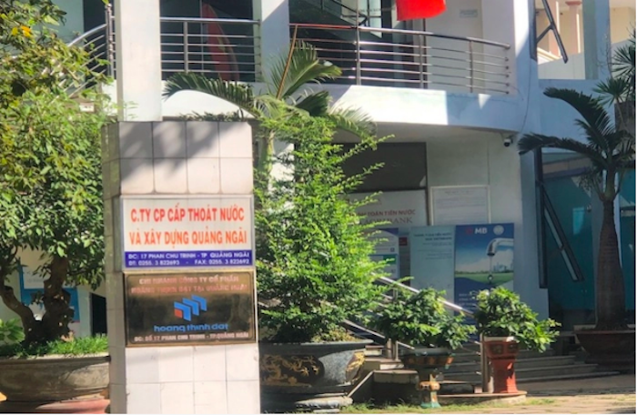 Văn phòng Công ty cổ phần Hoàng Thịnh Đạt ở Quảng Ngãi. Ảnh: Phước Nguyên