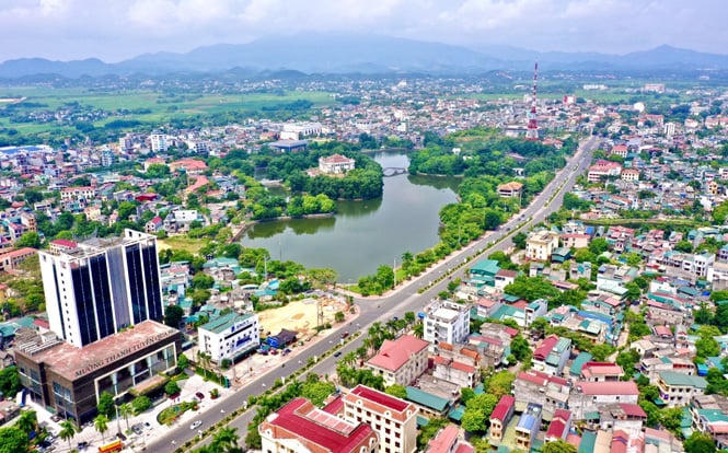 Một góc thành phố Tuyên Quang. &nbsp;