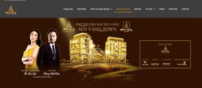 2 gương mặt đại diện của dự án. Ảnh: Sen Vang Holdings