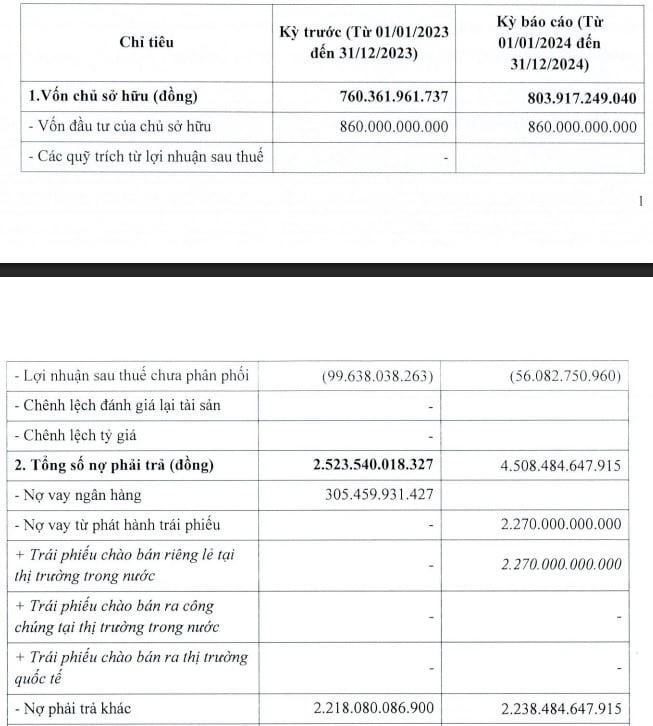 Tình hình tài chính năm 2024 của Công ty TNHH Allgreen - Vượng Thành - Trùng Dương.