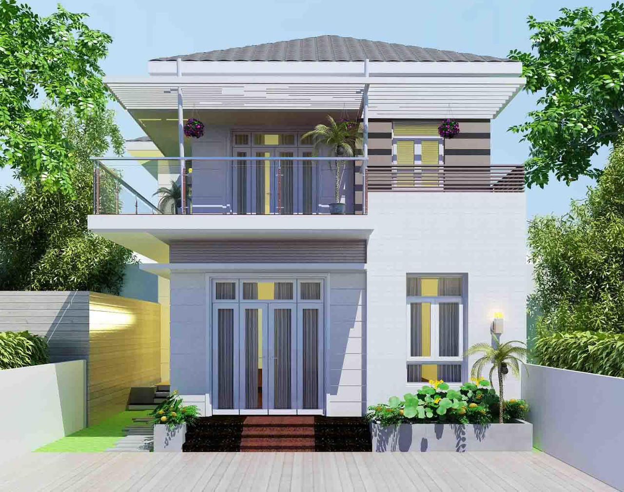 mẫu nhà 2 tầng đẹp