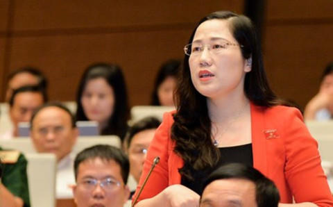 Đại biểu Nguyễn Thị Thủy (Bắc Kạn), Phó chủ nhiệm Ủy ban Tư pháp Quốc hội.