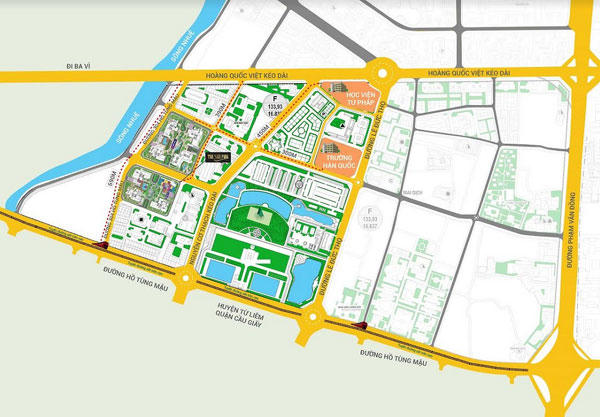Đường Nguyễn Cơ Thạch kéo dài, dự án nào hưởng lợi?
