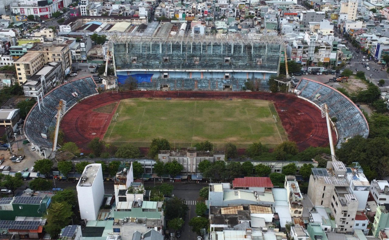Toàn cảnh Sân vận động Chi Lăng đang thế chấp ngân hàng vay nghìn tỷ