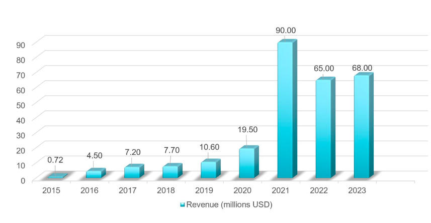 Thu nhập của Công ty cổ phần BKT. Ảnh chụp màn hình
