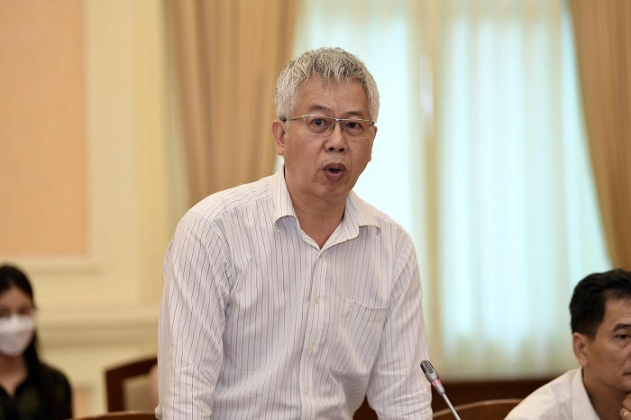 Ông Nguyễn Đức Kiên, Tổ trưởng tổ tư vấn kinh tế của Thủ tướng phát biểu tại tọa đàm. &nbsp;