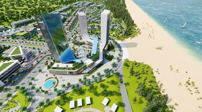 Phối cảnh dự án Khu du lịch sinh thái Tân Dân. Ảnh: Chủ đầu tư &nbsp;
