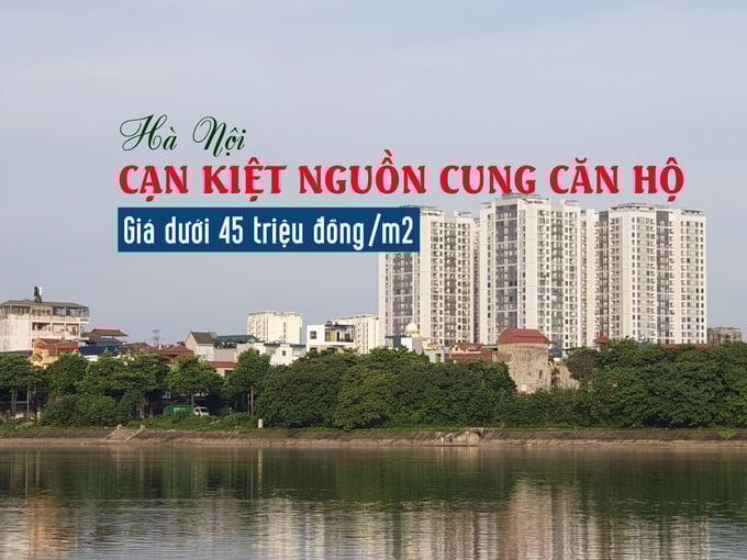 Hà Nội: Cạn kiệt nguồn cung căn hộ giá dưới 45 triệu đồng/m2