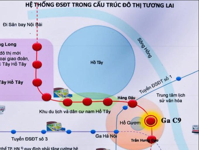 Toàn cảnh Dự án xây dựng tuyến đường sắt đô thị số 2 (đoạn Nam Thăng Long - Trần Hưng Đạo). Ảnh: Internet