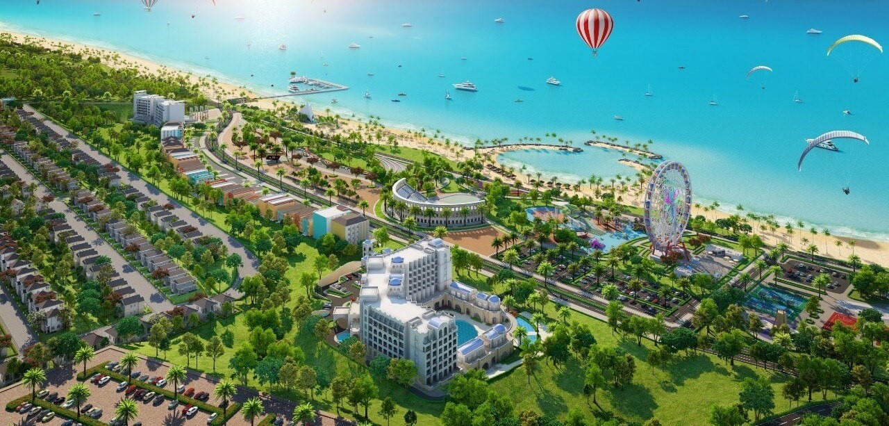 Phối cảnh tổng thể dự án NovaWorld Phan Thiết. &nbsp;