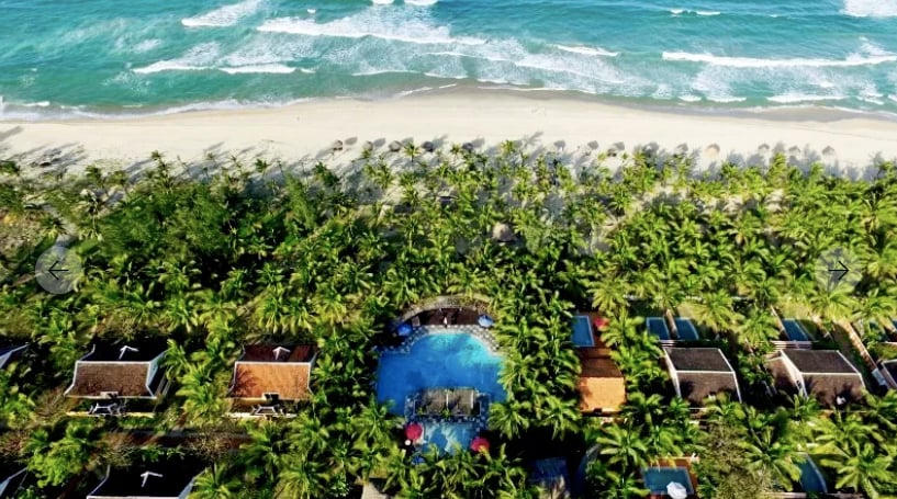 Khu du lịch 4 sao ở Quảng Nam của Công ty Kim Vinh bị 'siết nợ'.