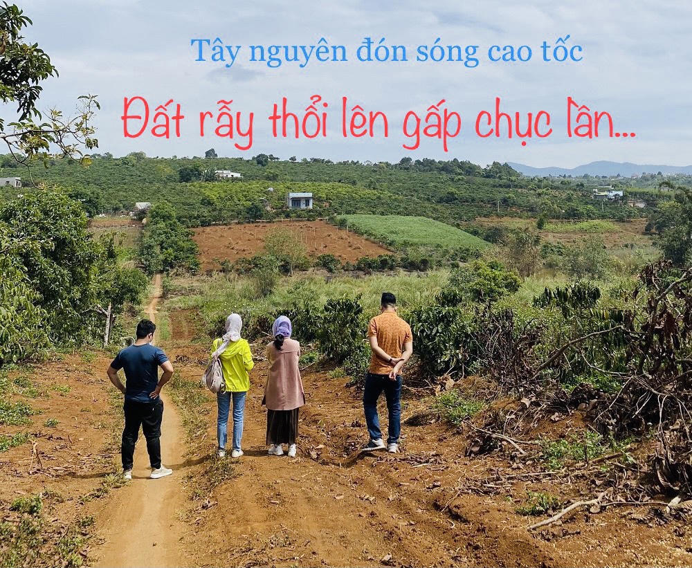 Việc gom đất, mở đường bêtông, phân lô bán nền đất nông nghiệp tại xã Đắk Sin, huyện Đắk R'lấp hiện vẫn khá náo nhiệt khi thông tin cao tốc được công bố. (Ảnh minh họa)