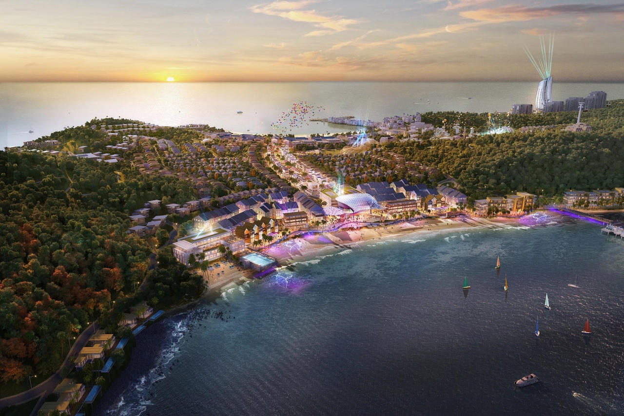 Tổng quan phân khu Paradise Walk. Ảnh phối cảnh minh họa &nbsp;