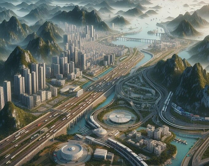 Hình ảnh tỉnh Lạng Sơn trong tương lai do AI vẽ