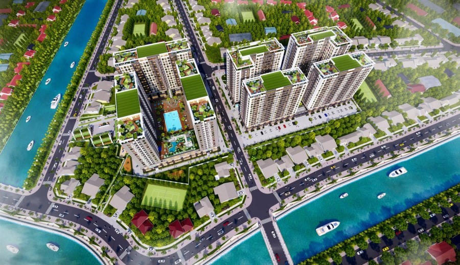 Dự án nhà ở xã hội Golden City được Địa ốc Hoàng Quân lên kế hoạch mua lại với giá 650 tỷ đồng. &nbsp;