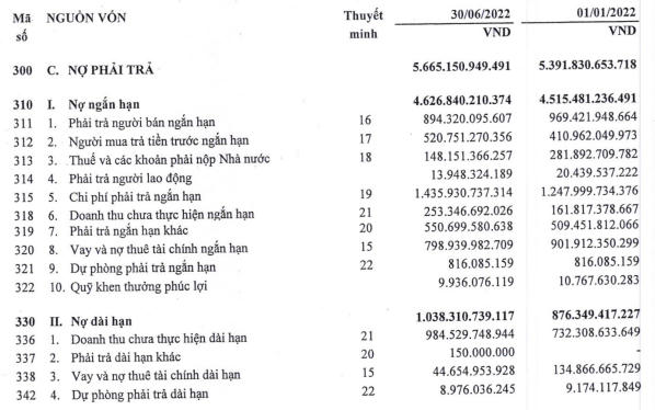 Nợ phải trả của Hancorp