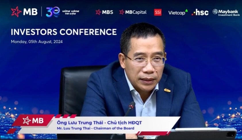 Ông Lưu Trung Thái - Chủ tịch HĐQT MB. Ảnh: MB