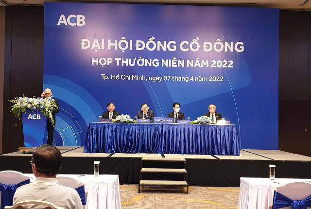 ĐHĐCĐ thường niên 2022 của&nbsp;ACB&nbsp;được tổ chức sáng ngày 07/04/2022 &nbsp;