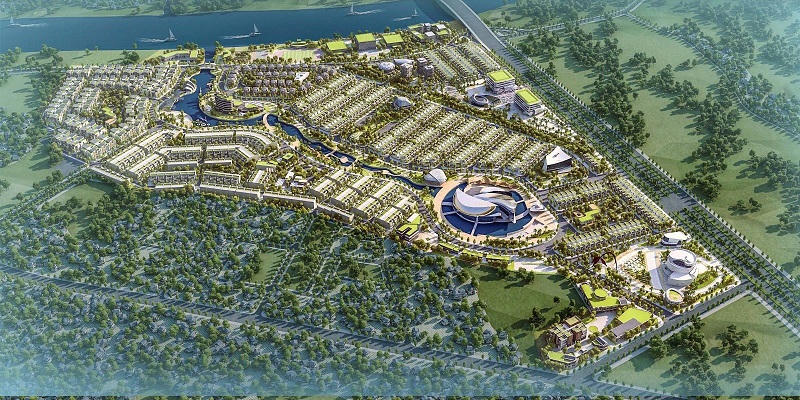 Phối cảnh dự án Khu đô thị dịch vụ tại phường 5 và xã Hướng Thọ Phú. (Ảnh: longan.gov.vn). &nbsp;