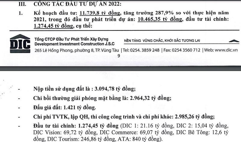 Nguồn: Tài liệu họp ĐHĐCĐ năm 2022 của DIC Corp. &nbsp;