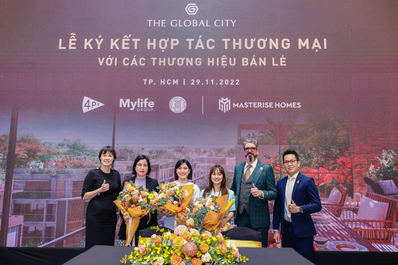 Masterise Homes ký kết hợp tác cùng các thương hiệu F&B nổi tiếng vào sáng cùng ngày, các thương hiệu sẽ có mặt tại The Global City trong thời gian tới &nbsp;
