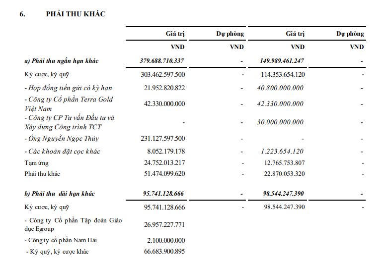 Nguồn: BCTC hợp nhất quý 3/2020. &nbsp;