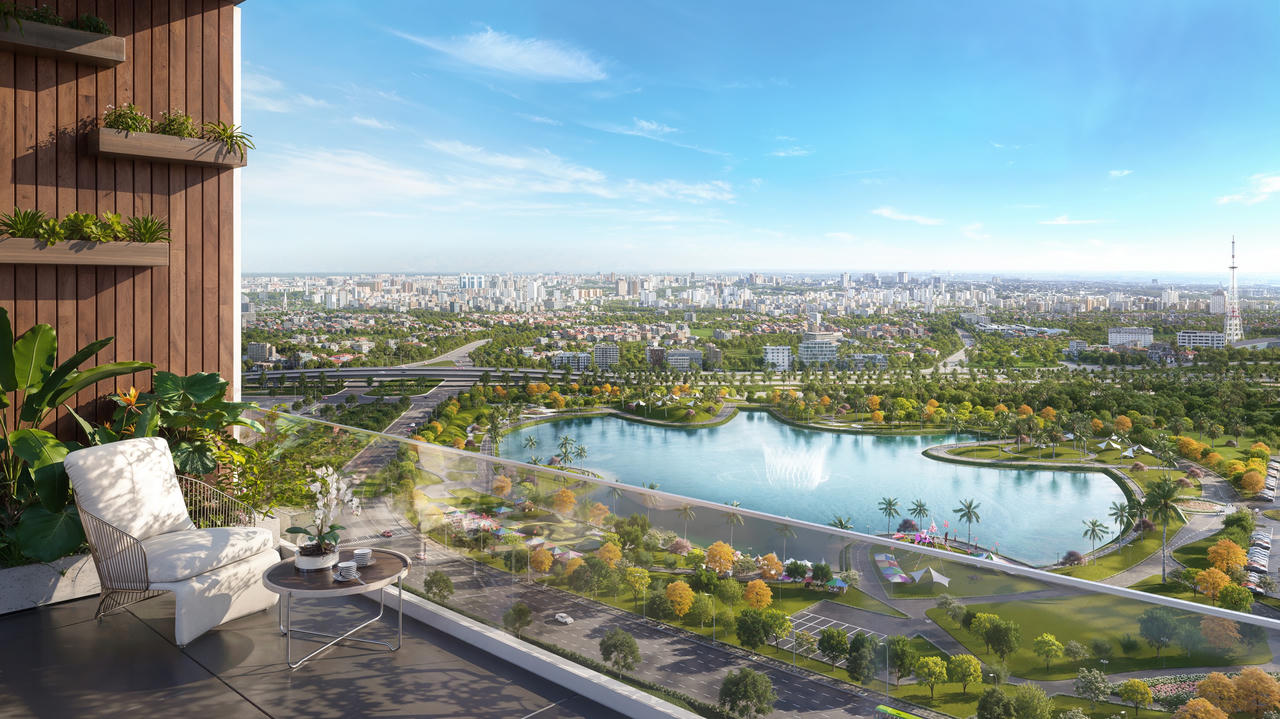 Ảnh 3: Logia mở rộng kết nối thiên nhiên và tầm view công viên thoáng đạt ở The Matrix One Premium &nbsp;