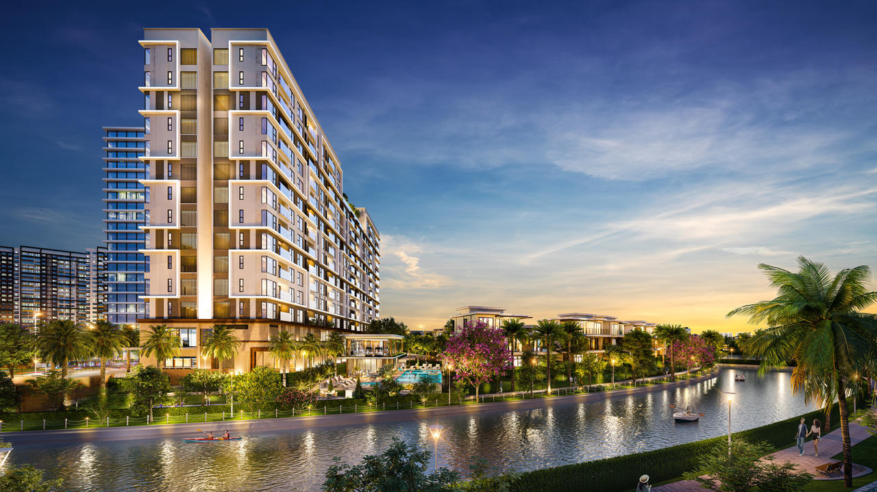 Phối cảnh căn hộ biệt lập Flora Panorama với kiến trúc sang trọng và tọa lạc tại vị trí đẹp nhất khu đô thị Mizuki Park. &nbsp;