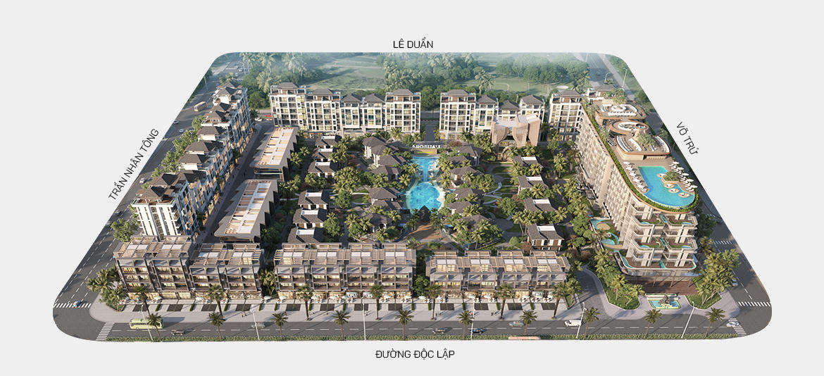 Phối cảnh vị trí dự án Shiki Hải Lĩnh Park Thanh Hóa