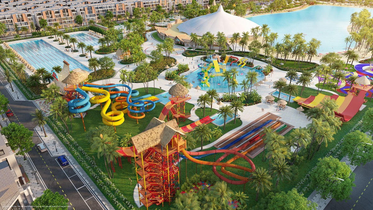 Vịnh biển kỳ quan 4 mùa quy mô hàng đầu châu Á – tiện ích điểm nhấn của dự án Vinhomes Ocean Park 3 – The Crown. &nbsp;