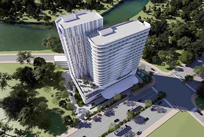 Phối cảnh Bệnh viện Đa khoa Quốc tế Thủy Nguyên. Ảnh: UBND huyện Thủy Nguyên &nbsp;