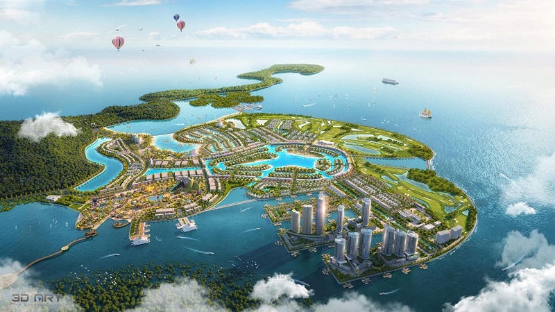 Phối cảnh Dự án Khu du lịch quốc tế Đồi Rồng. &nbsp;