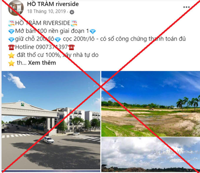 Dự án "ma" này được quảng cáo vô cùng hoành tráng. &nbsp;