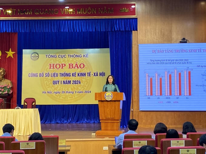 Bà Nguyễn Thị Hương, Tổng cục trưởng Tổng cục Thống kê.