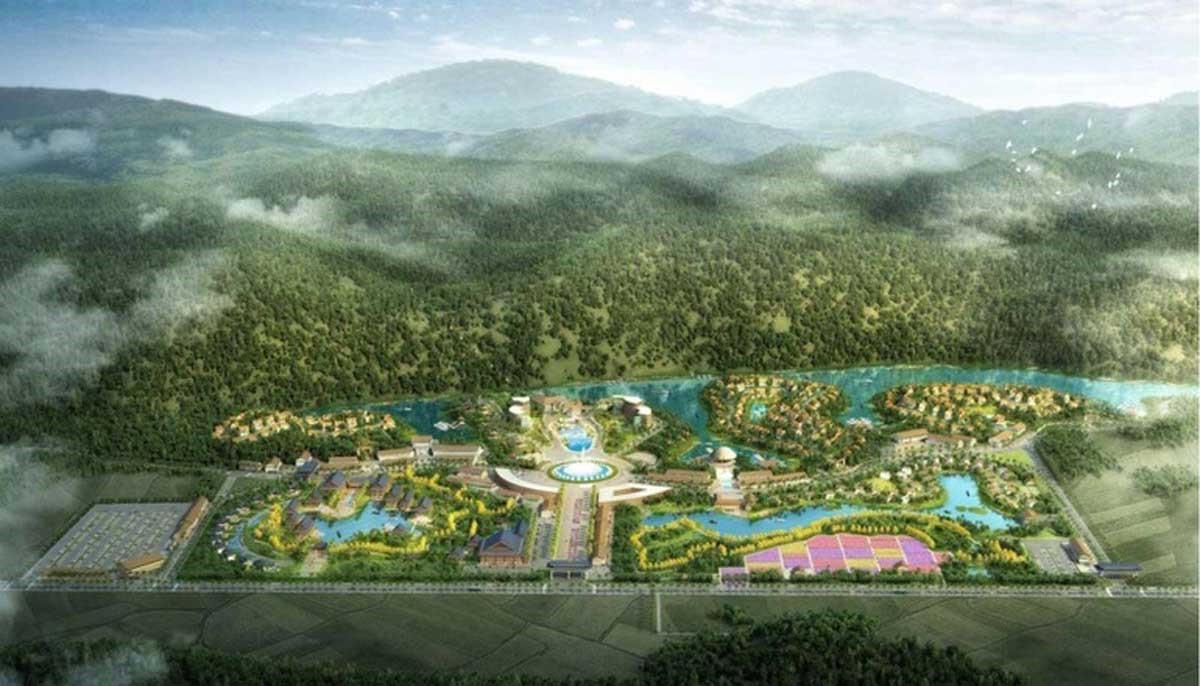 Phối cảnh dự án Khu đô thị du lịch hồ Suối Giai của Tập đoàn Sun Group tại Bình Phước. &nbsp;