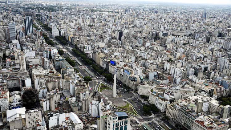 Những tòa nhà ở thành phố Buenos Aires, thủ đô Argentina. &nbsp;
