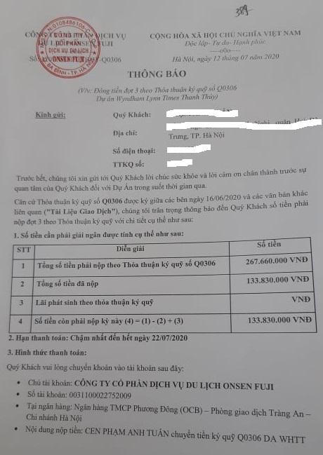  Điều bất thường ở dự án Wyndham Thanh Thủy? 