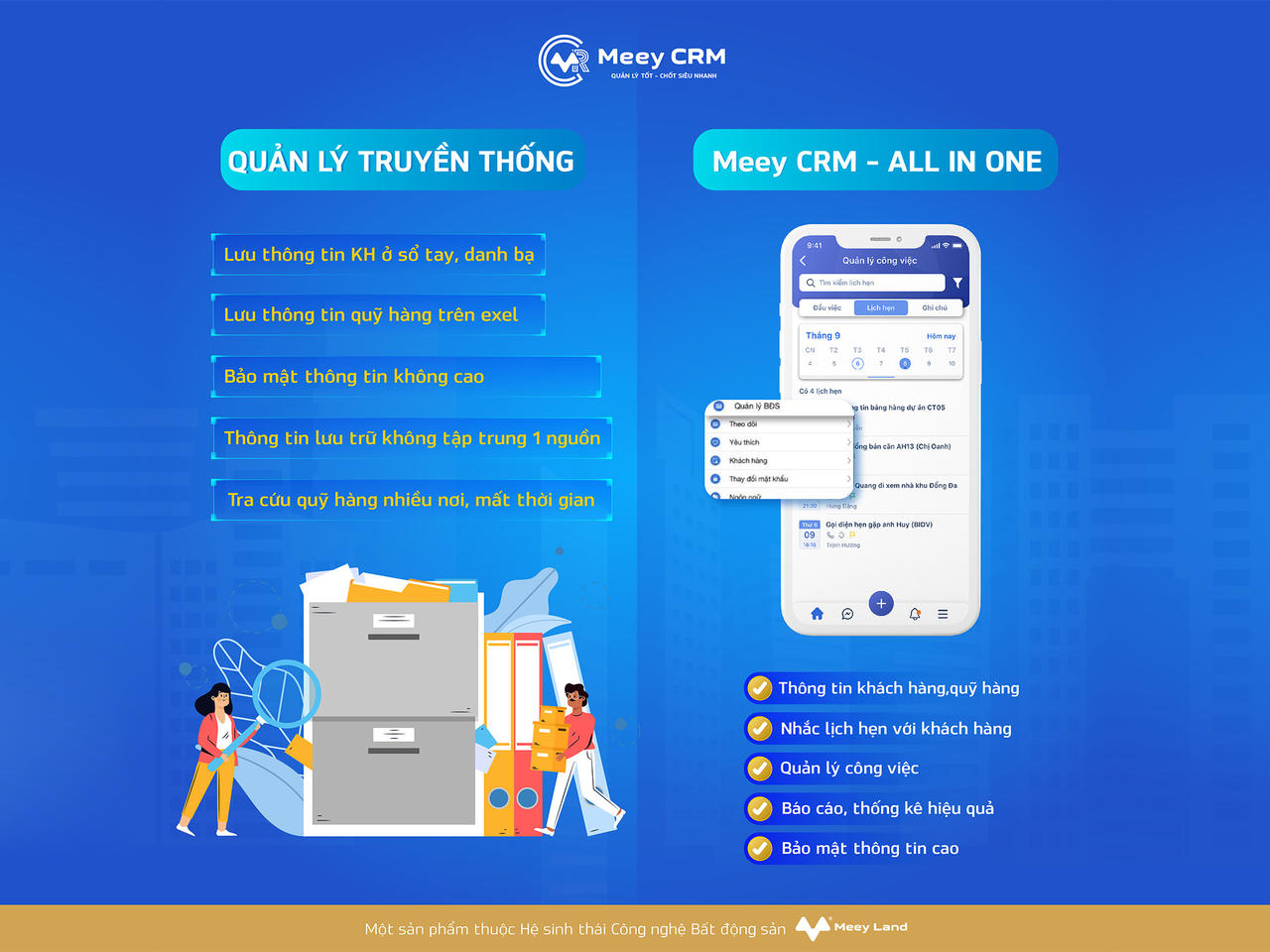 Phương thức quản lý công việc thủ công đã lỗi thời và kém hiệu quả với nhà môi giới bất động sản. &nbsp;