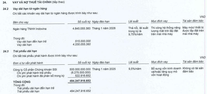 Vay dài hạn từ ngân hàng của CTD trong quý vừa qua chủ yếu từ Ngân hàng TNHH Indovina với 4,8 tỷ đồng. &nbsp;